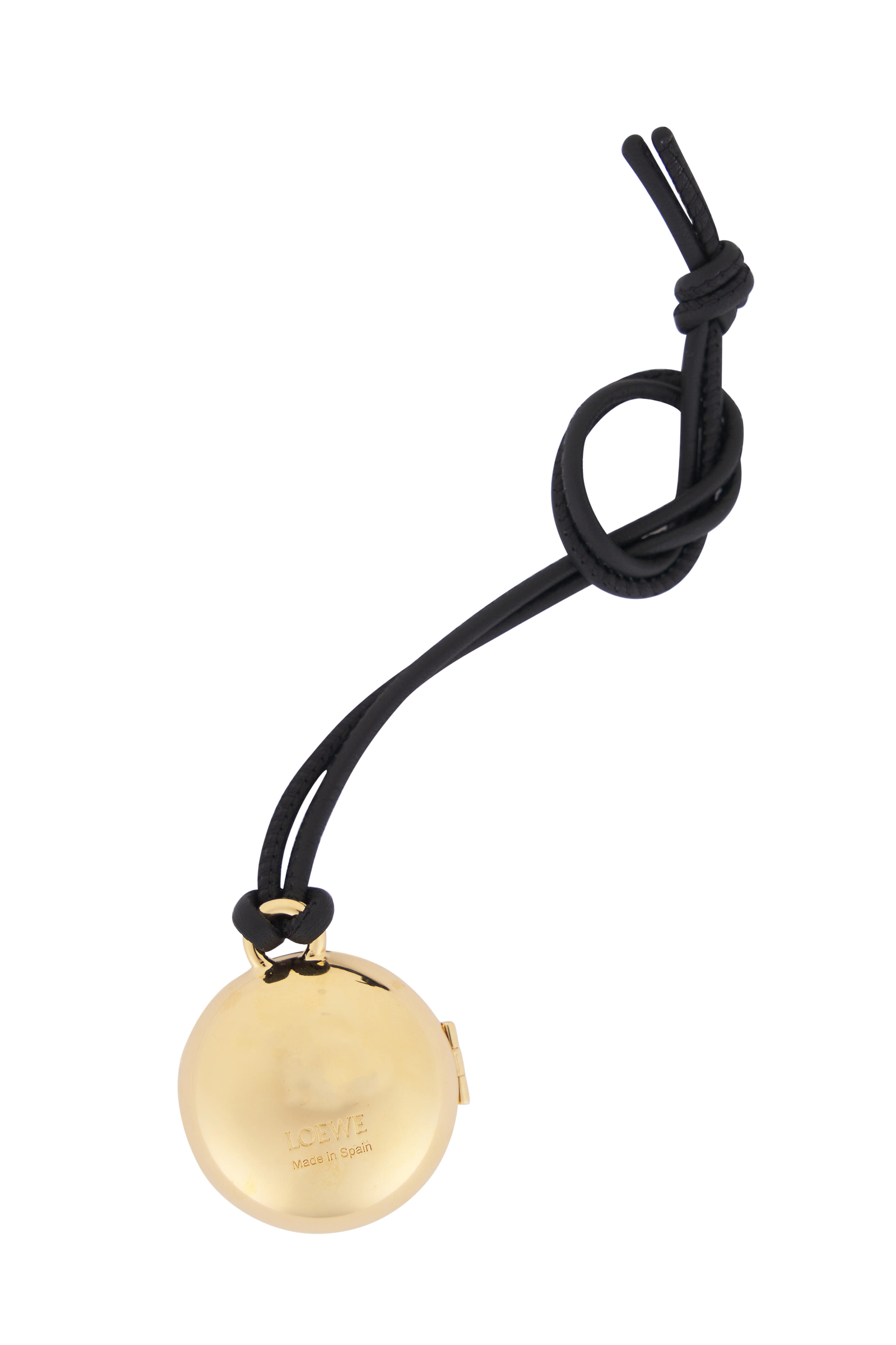 Loewe - Gold Tone Pebble Locket Charm