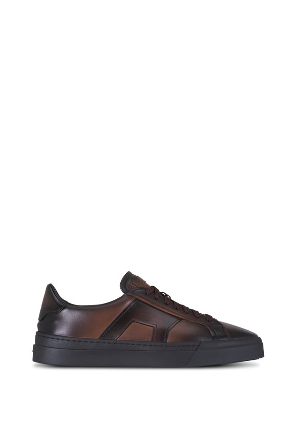 Santoni - Gont50 Dark Brown Leather Sneaker