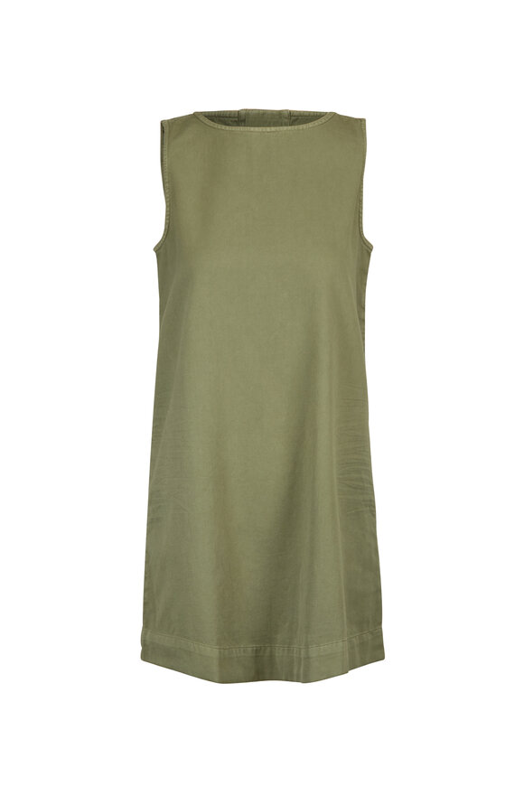 Frank & Eileen Sheila Green Cotton Mini Dress - view 1