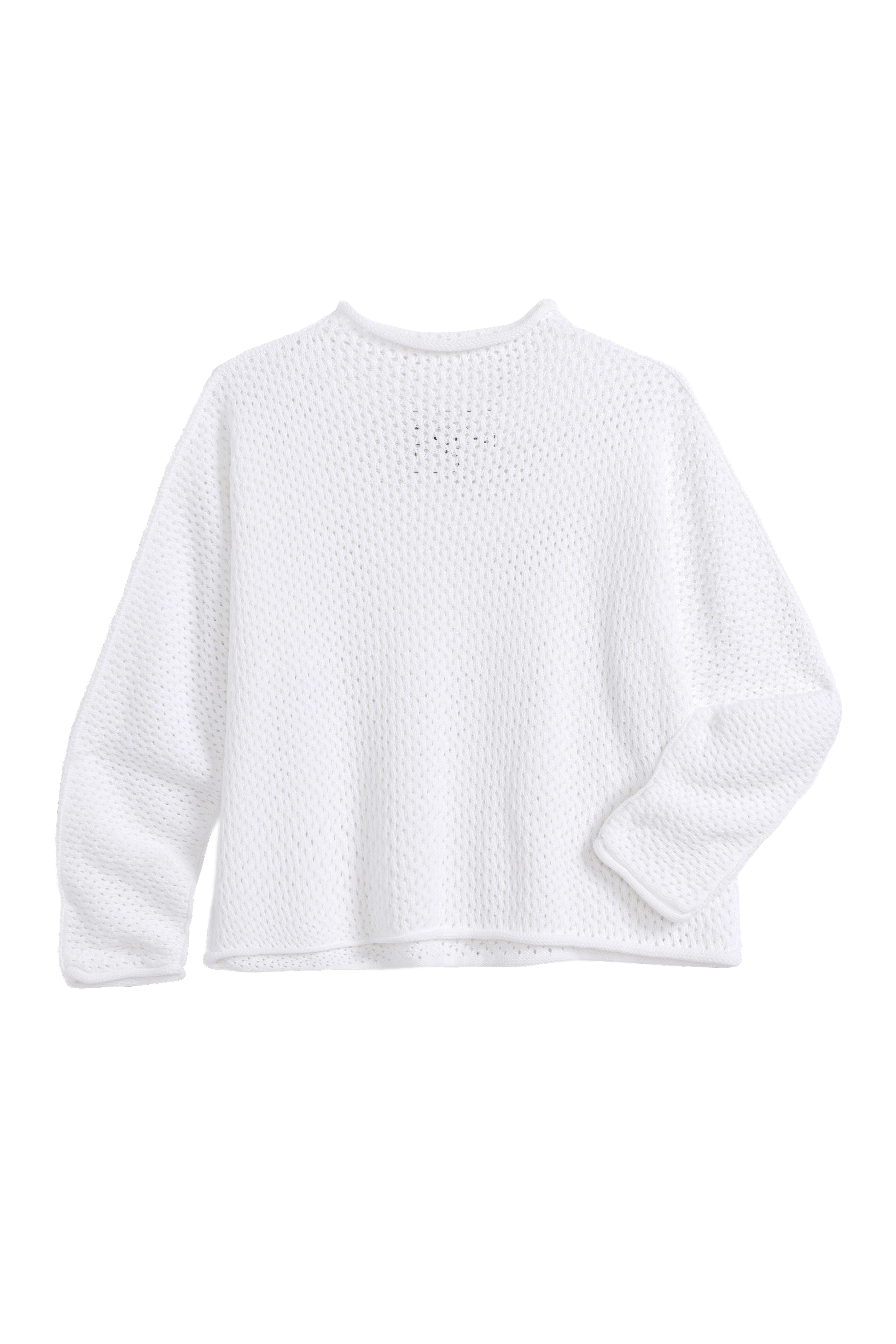 Frank & Eileen - Monterey Pointelle White Sweater - view 1