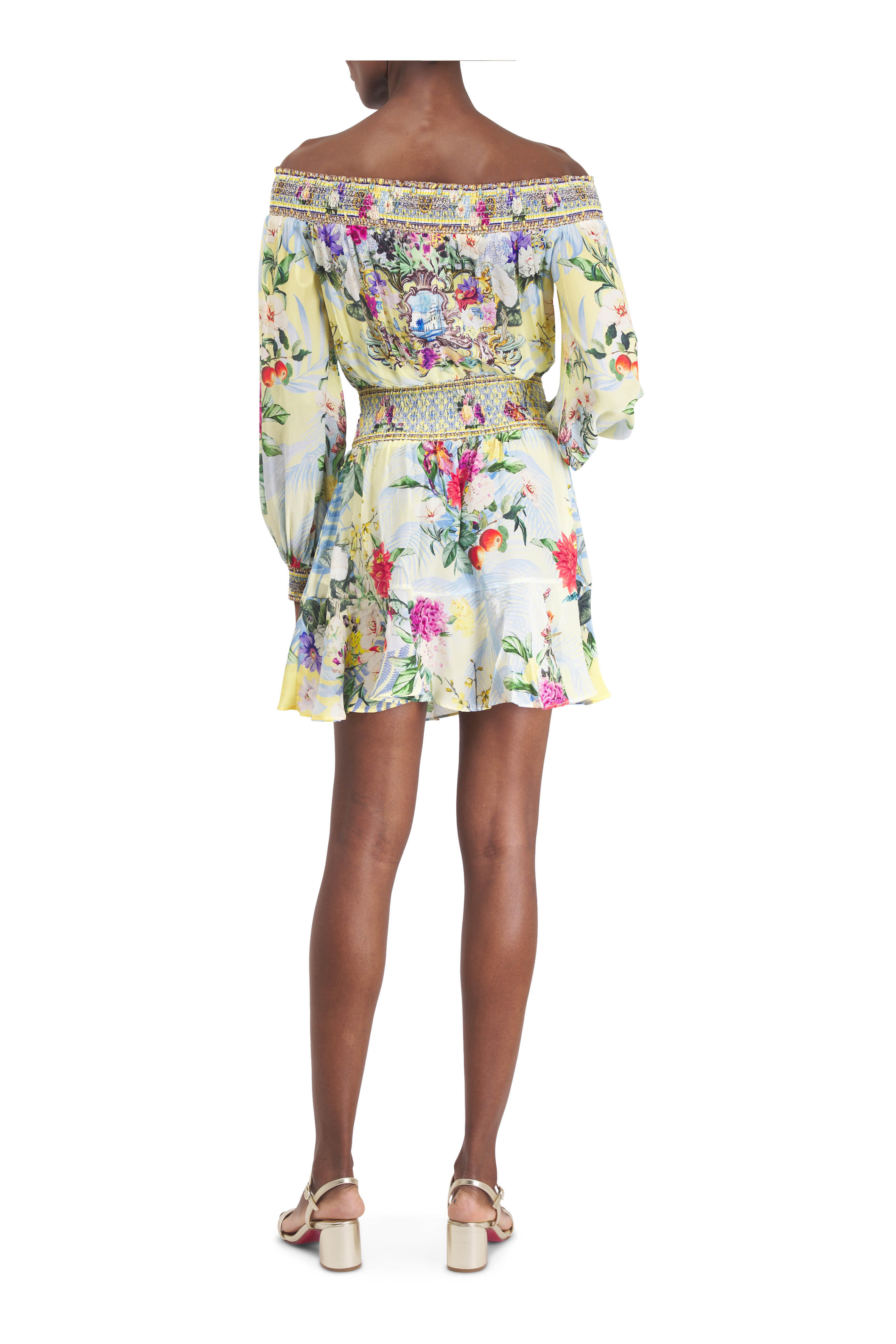 Camilla - Flor Fantástica Off-The-Shoulder Dress