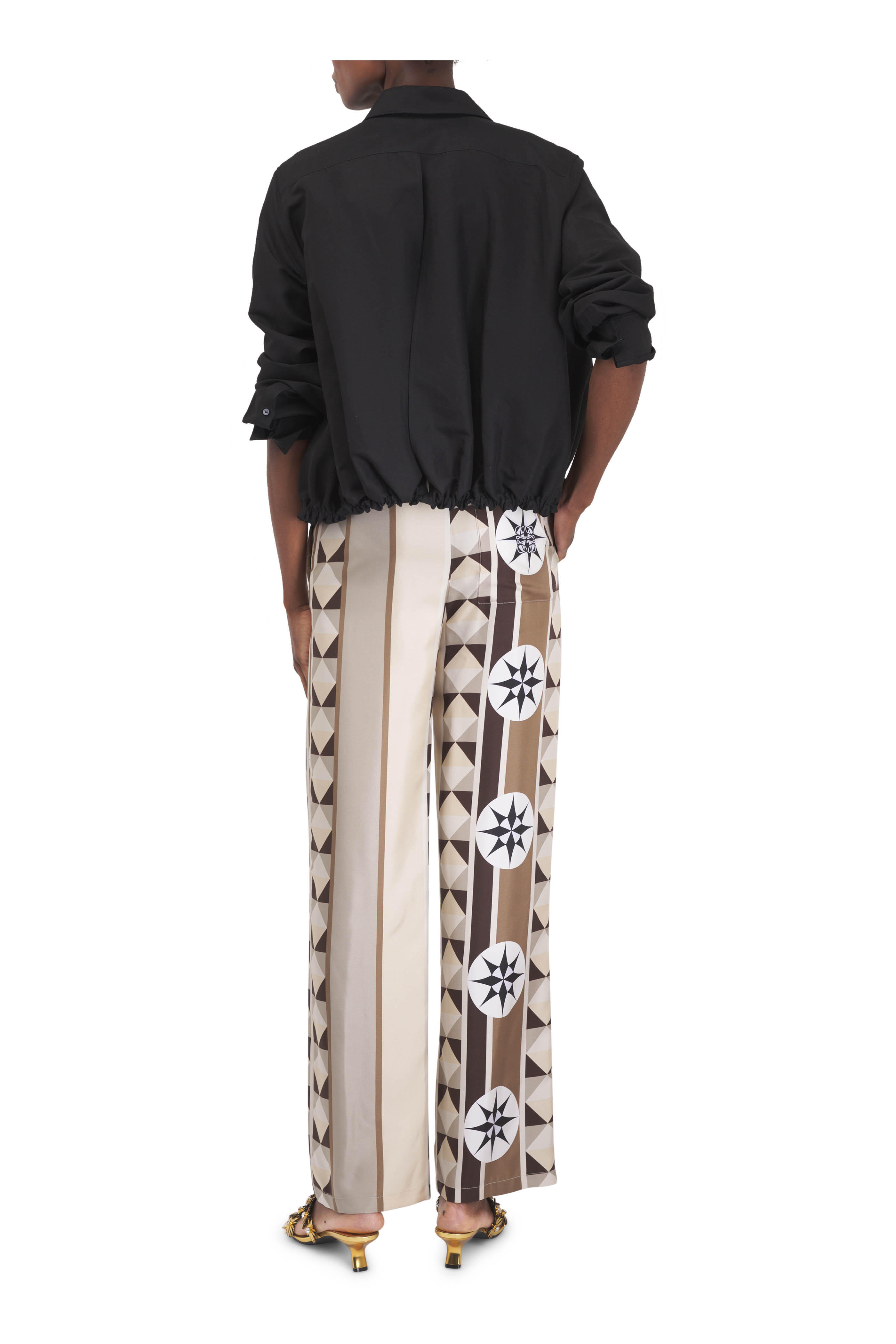 Loewe - Beige Multicolor Silk Pant