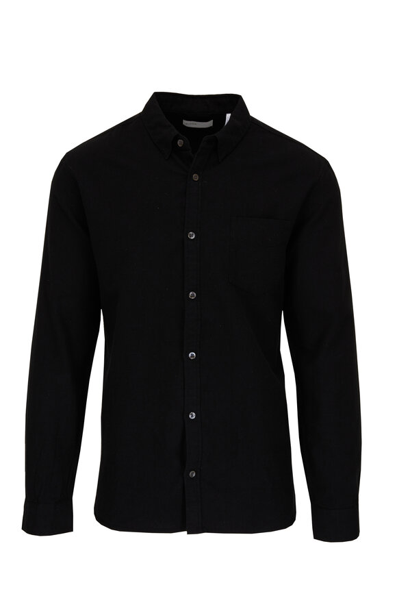 BLDWN - Hansen Black Cotton Sport Shirt