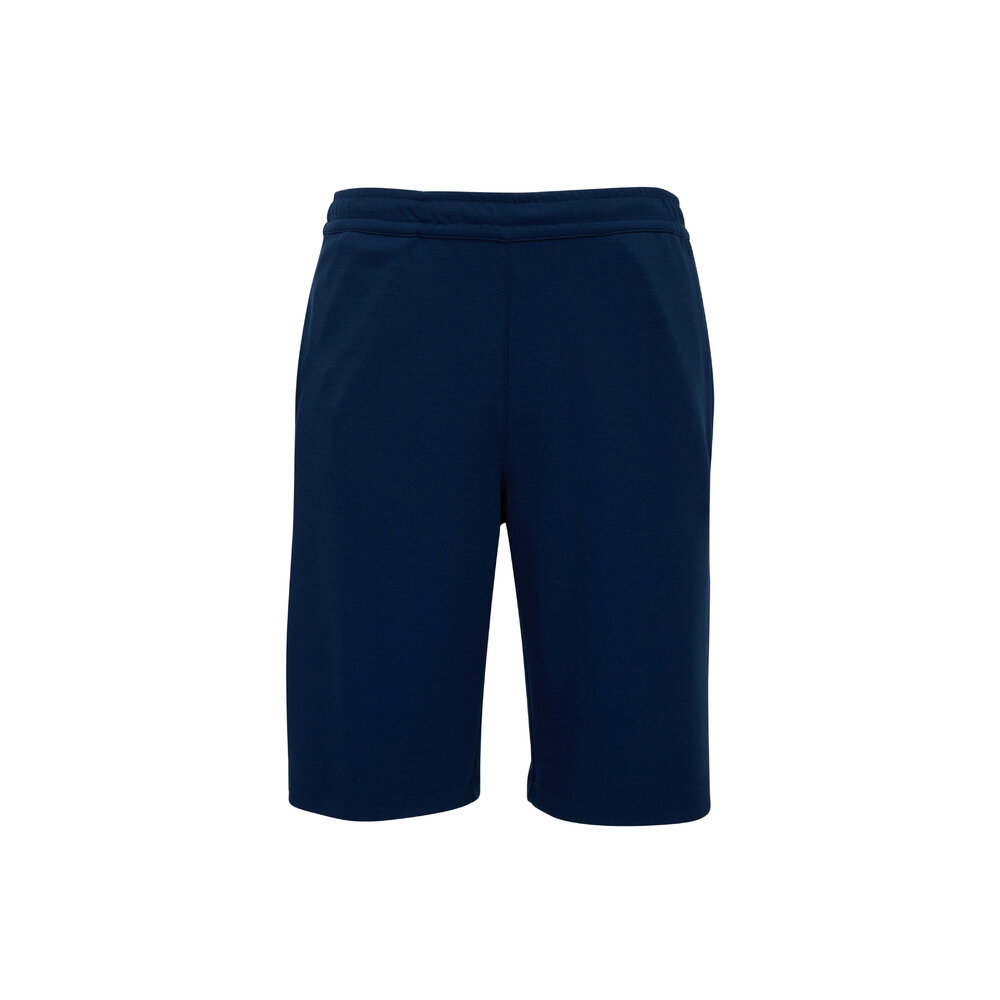 Zegna - High Performance Dark Blue Jersey Shorts