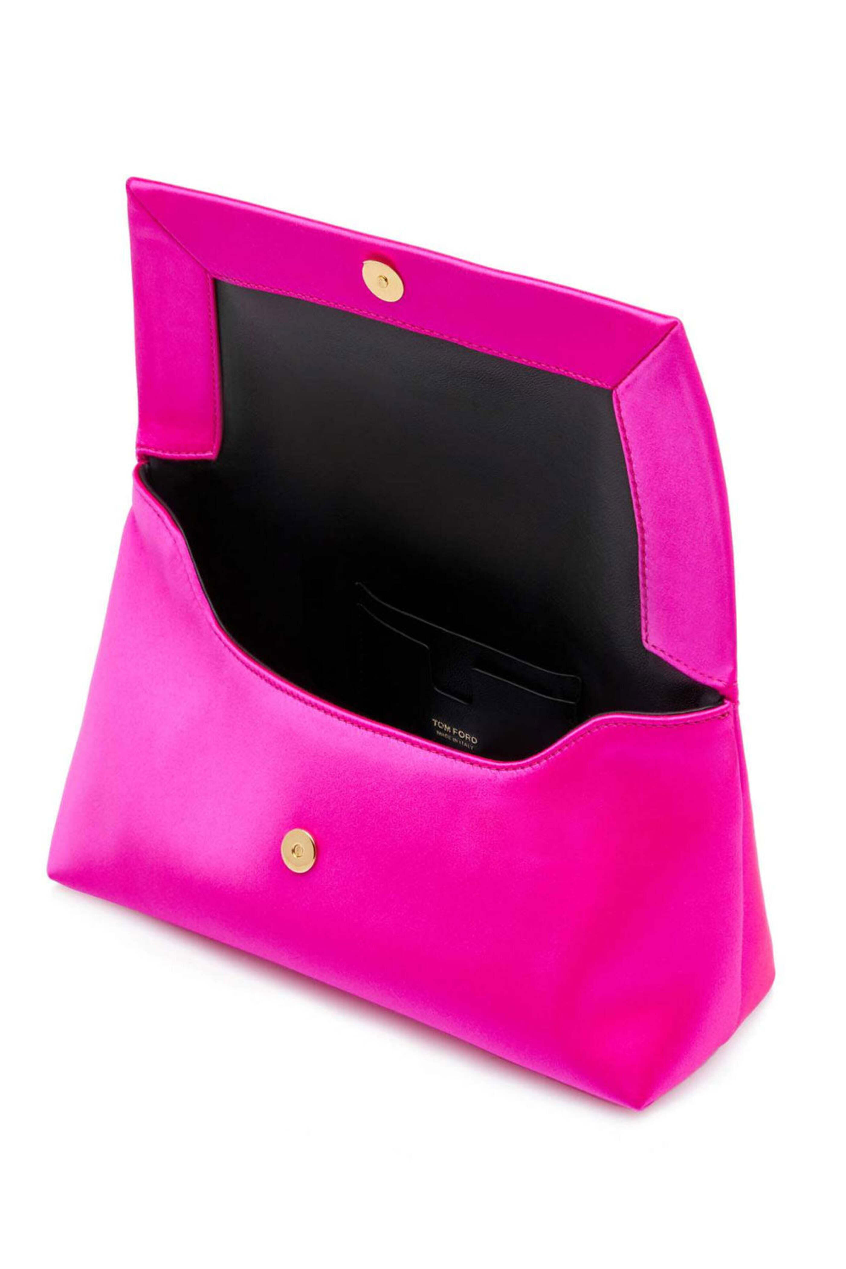 Tom Ford - Mini Satin Shoulder Bag in Hot Pink | Mitchell Stores