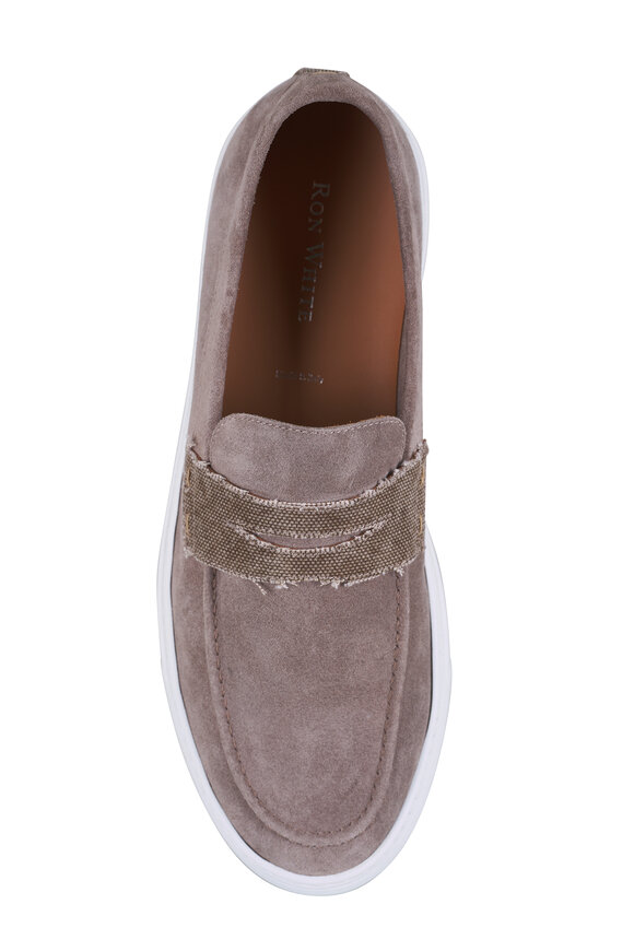 Ron White Ray Taupe Suede Loafer - view 3