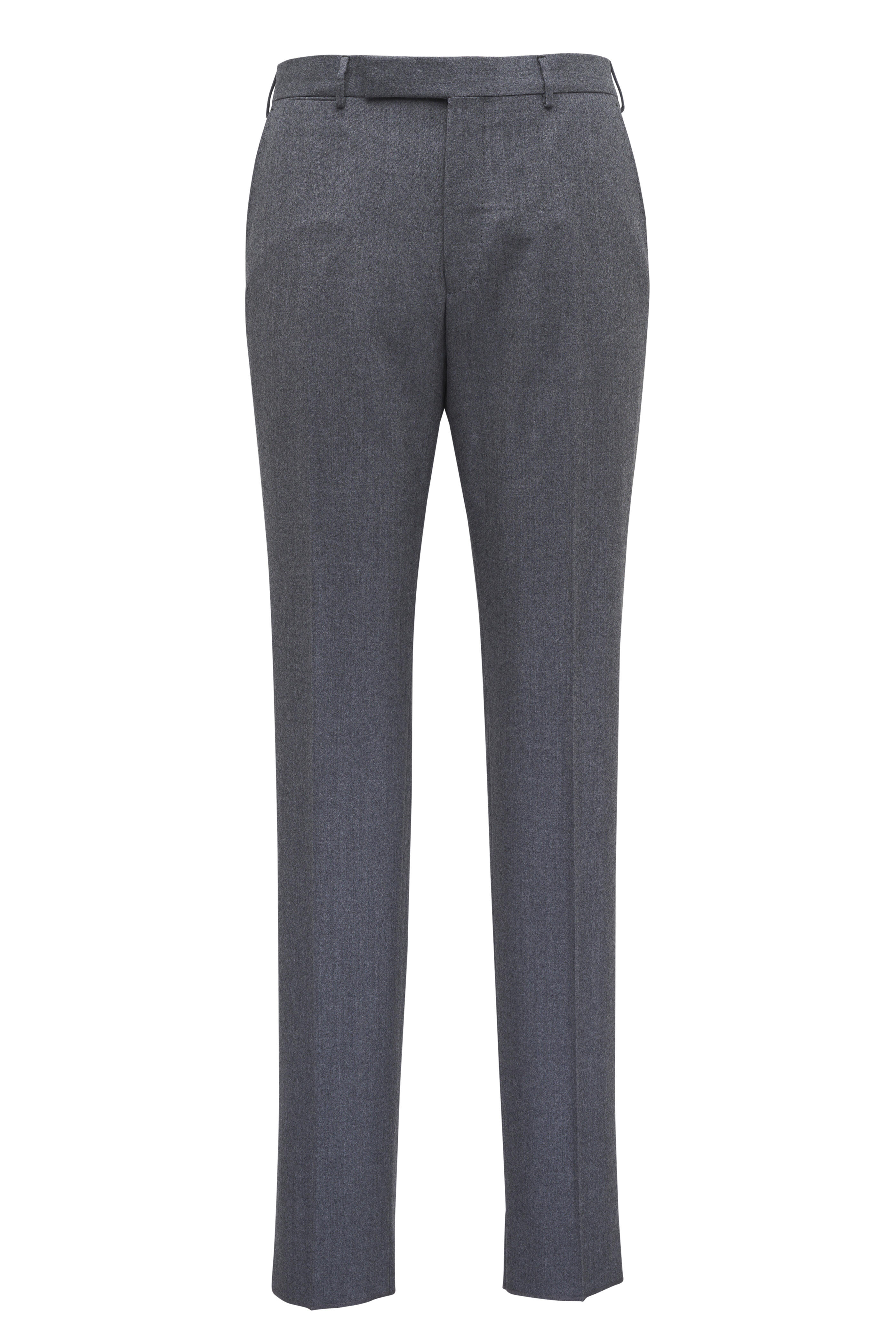 Zegna - Medium Gray Wool Flannel Pant