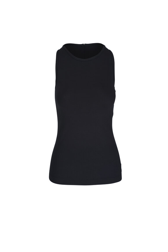 AKRIS high quality PUNTO NWT Black Sleeveless Square Neck Top