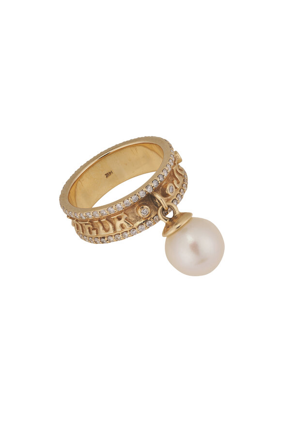 Marlo Laz 14k Yellow Gold Je Porte Bonheur Eternity Ring - view 1