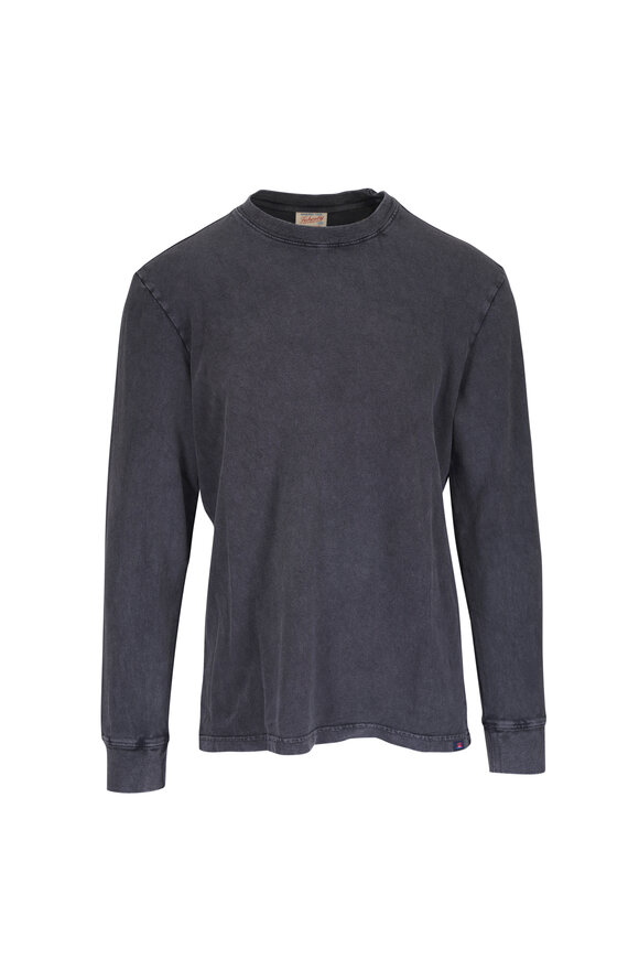 Faherty Brand Graphite Recycled Terry Long Sleeve T-Shirt - view 1