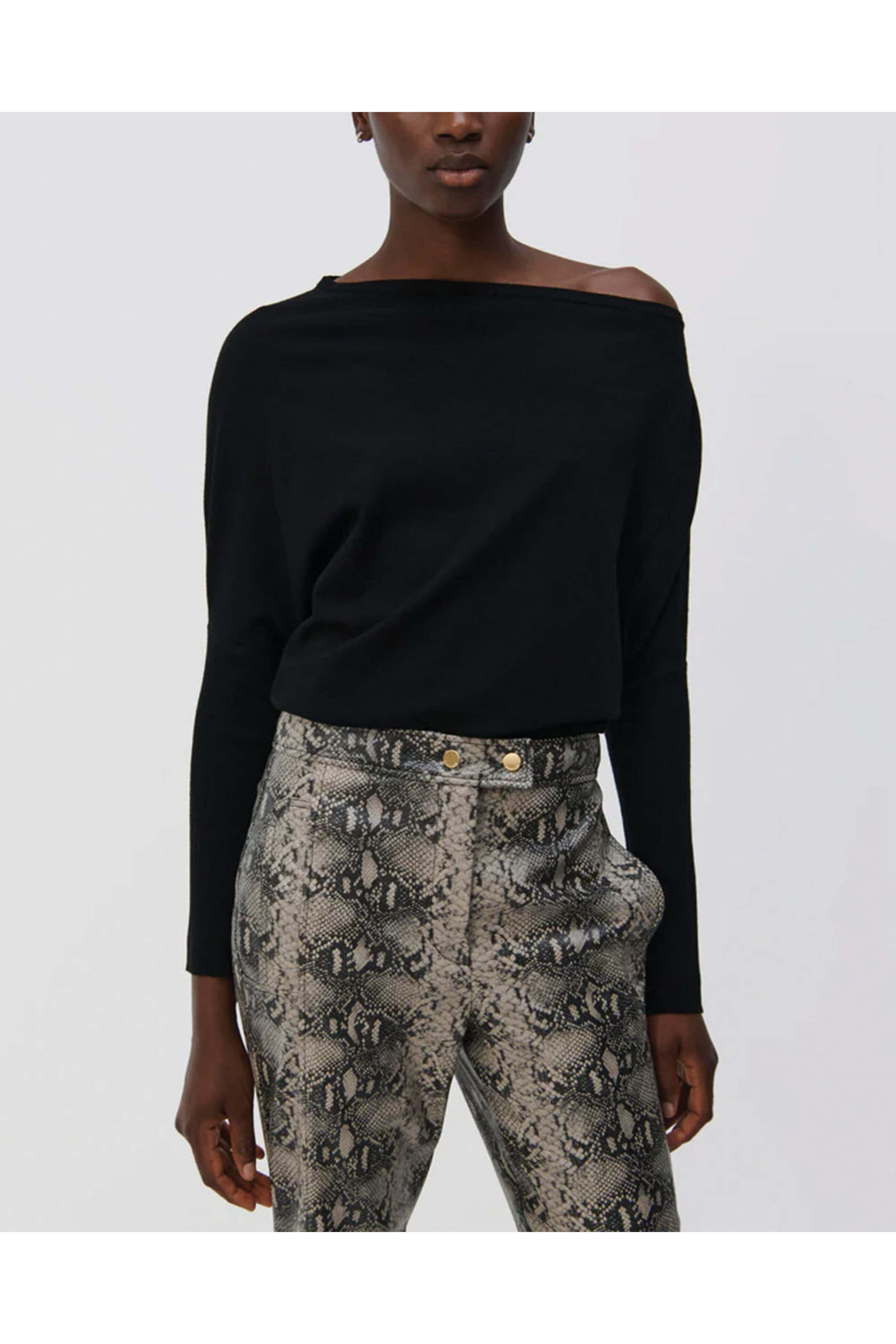 Simkhai - Black Lavina Off The Shoulder Sweater