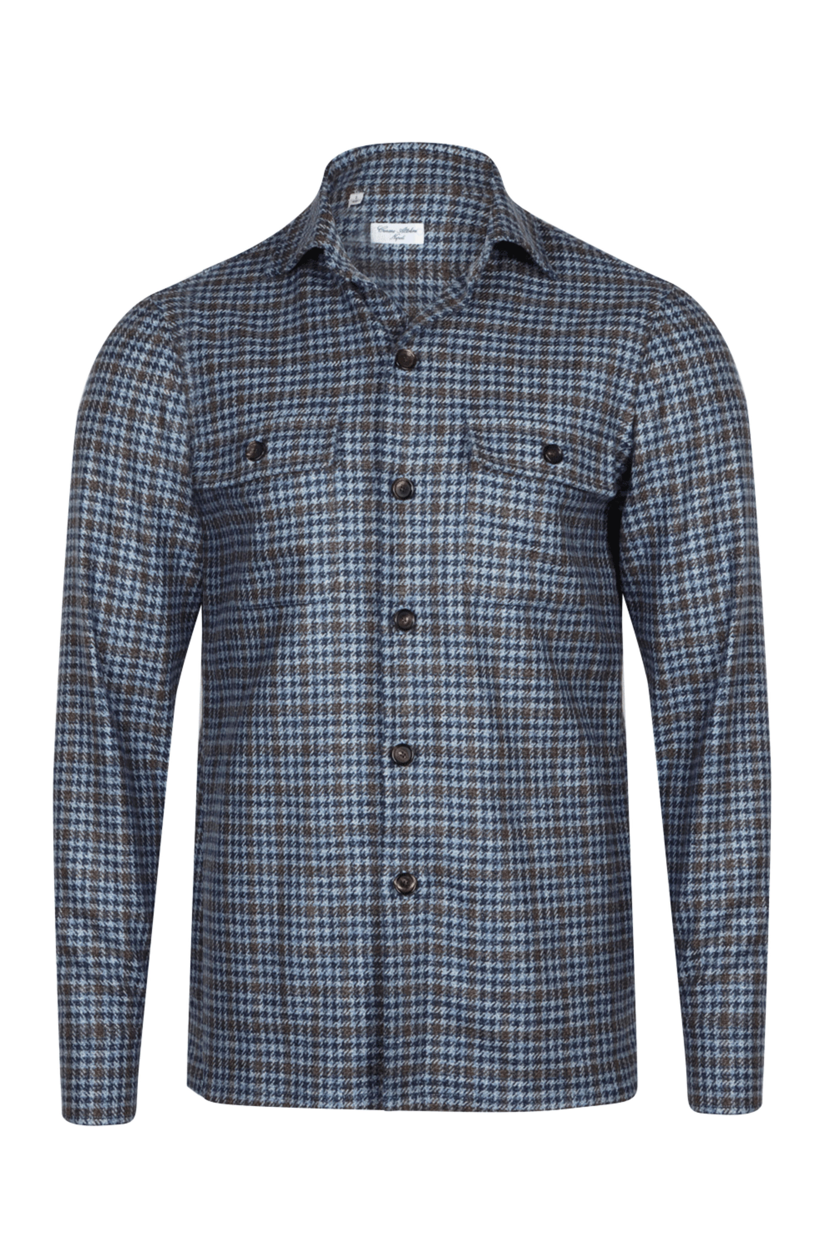 Cesare Attolini - Navy Blue Plaid Overshirt