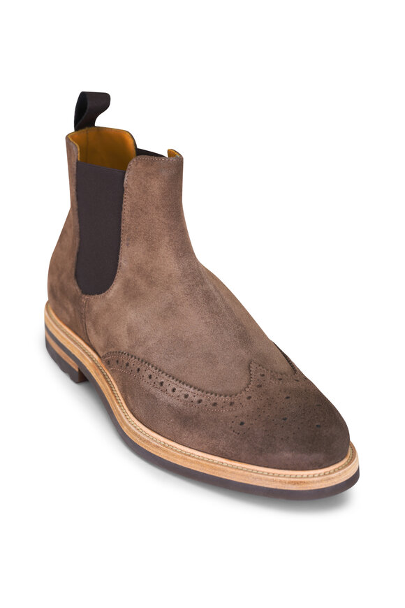 Martin Dingman Napoli Earth Italian Suede Chelsea Boot - view 1