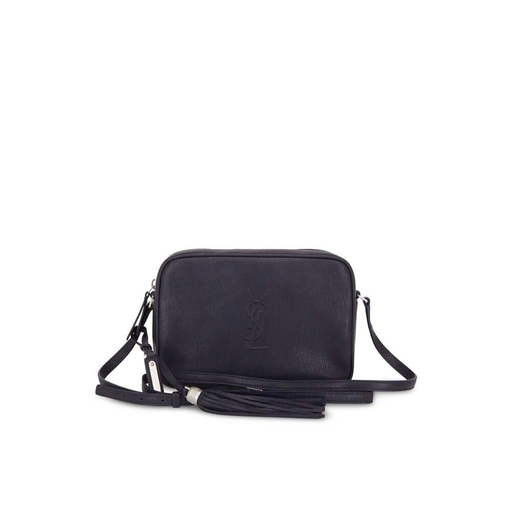 Saint Laurent - Lou Monogram Midnight Leather Tassel Crossbody