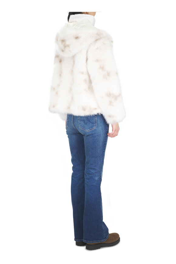 Herno White Faux Bomber Jacket - view 3