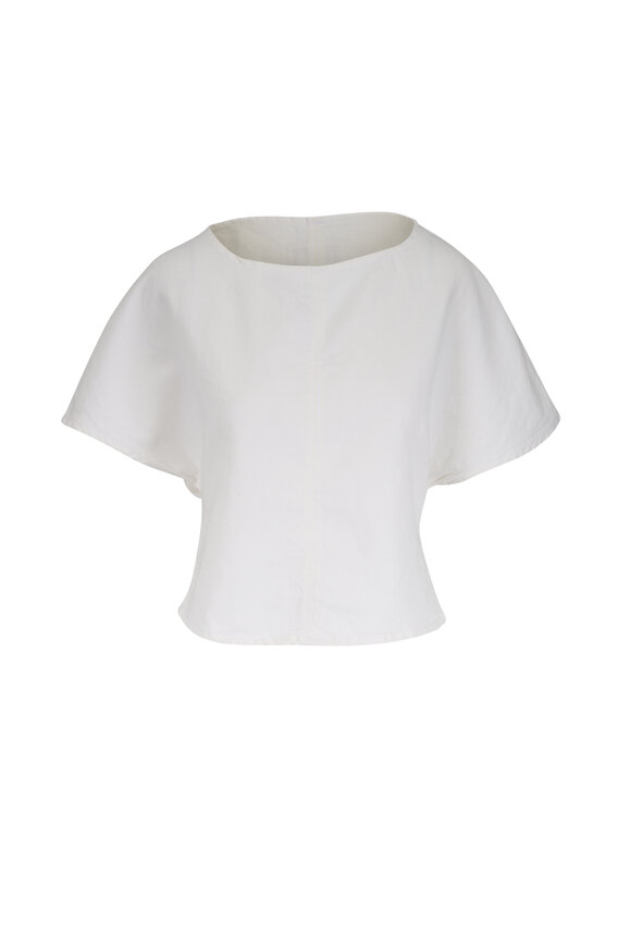 TWP White Simple T Blouse