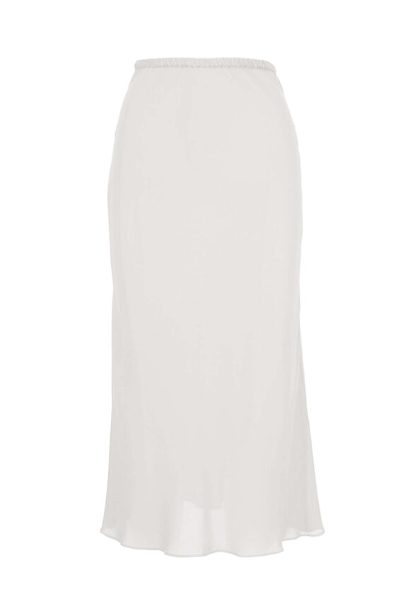 Peter Cohen Bright White Bias Skirt