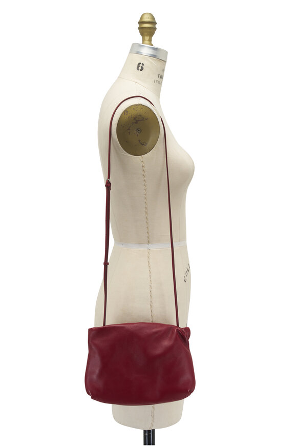 The Row - Bourse Barn Red Nappa Leather Clutch