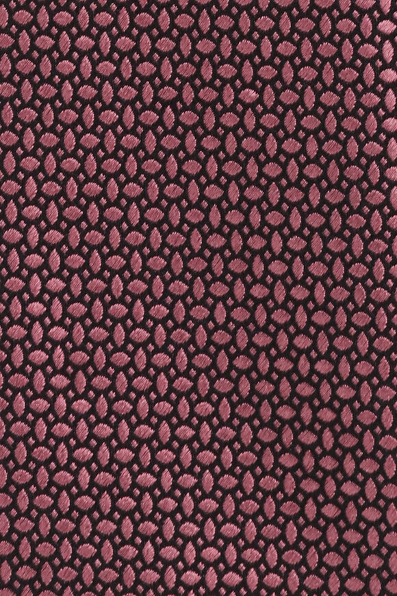 Isaia Pink & Black Micro Geometric Necktie - view 2