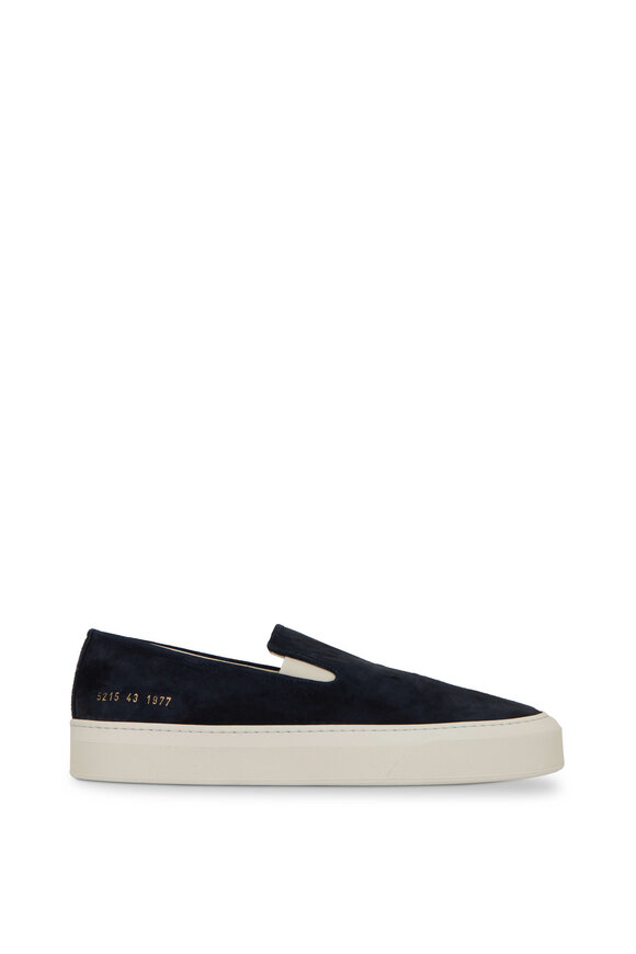 Common Projects - Blue Suede Slip On Sneaker