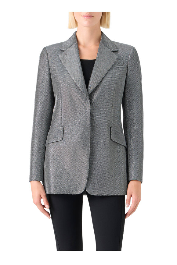 Akris Punto Strass Embellished Boyfriend Blazer - view 2