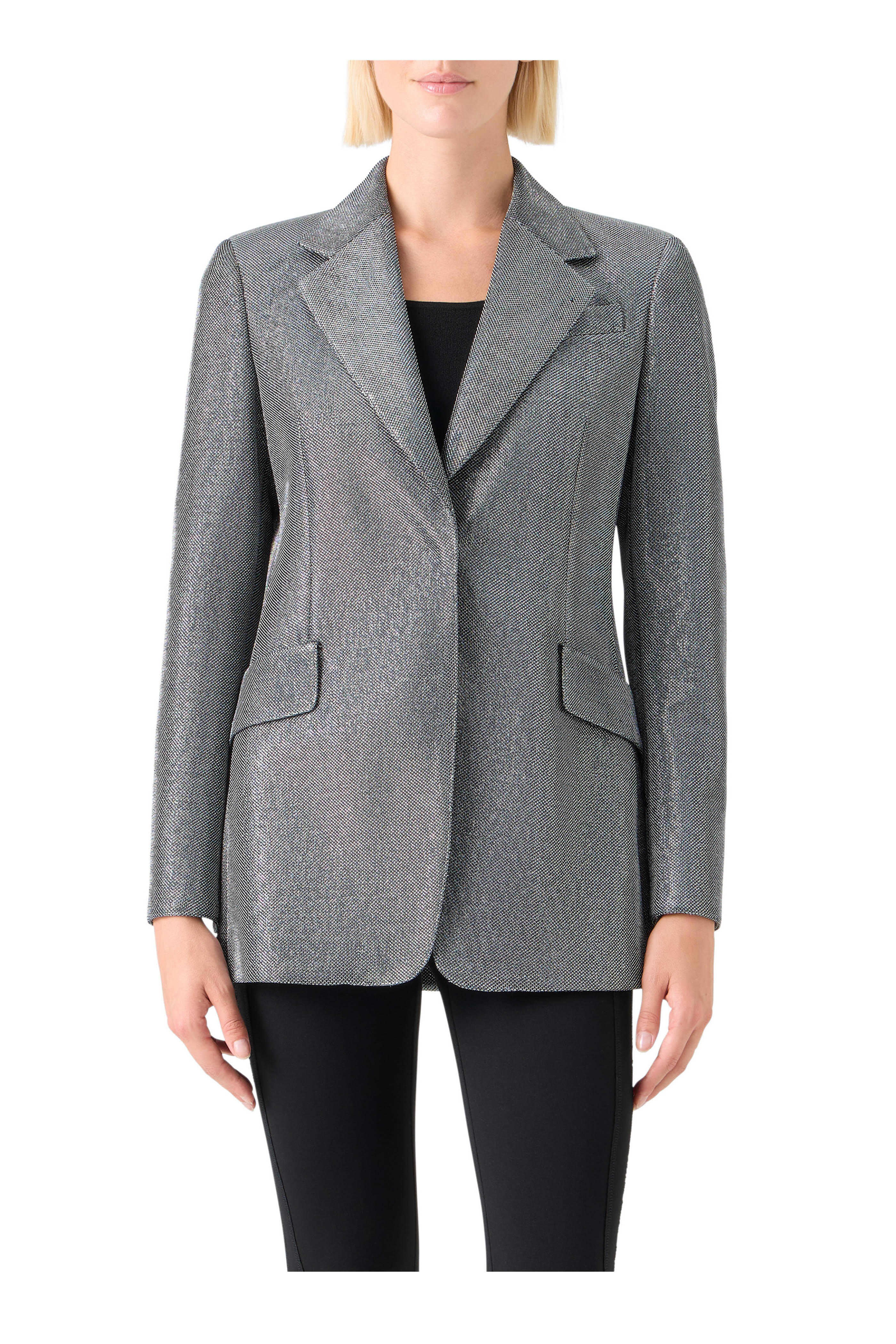 Akris Punto - Strass Embellished Boyfriend Blazer - view 2