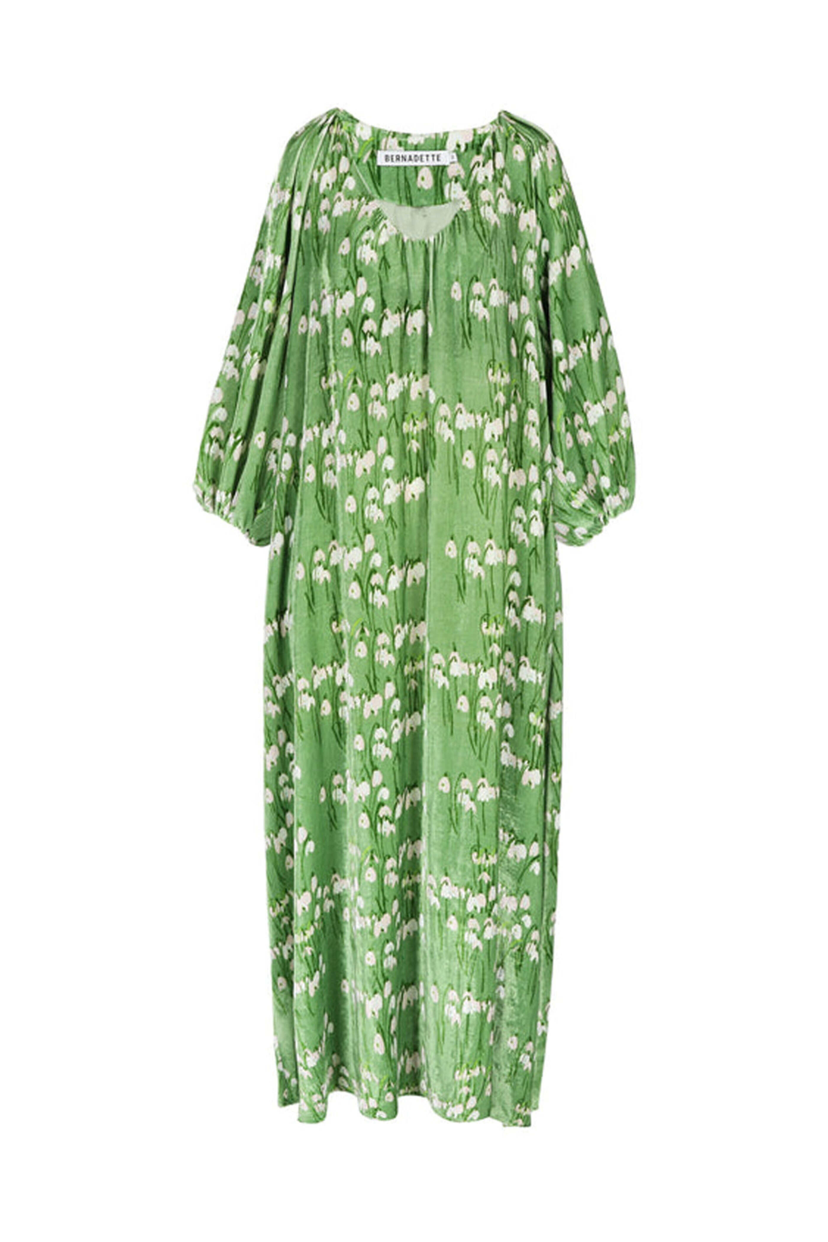 Bernadette - Green Snowdrop Georgio Dress