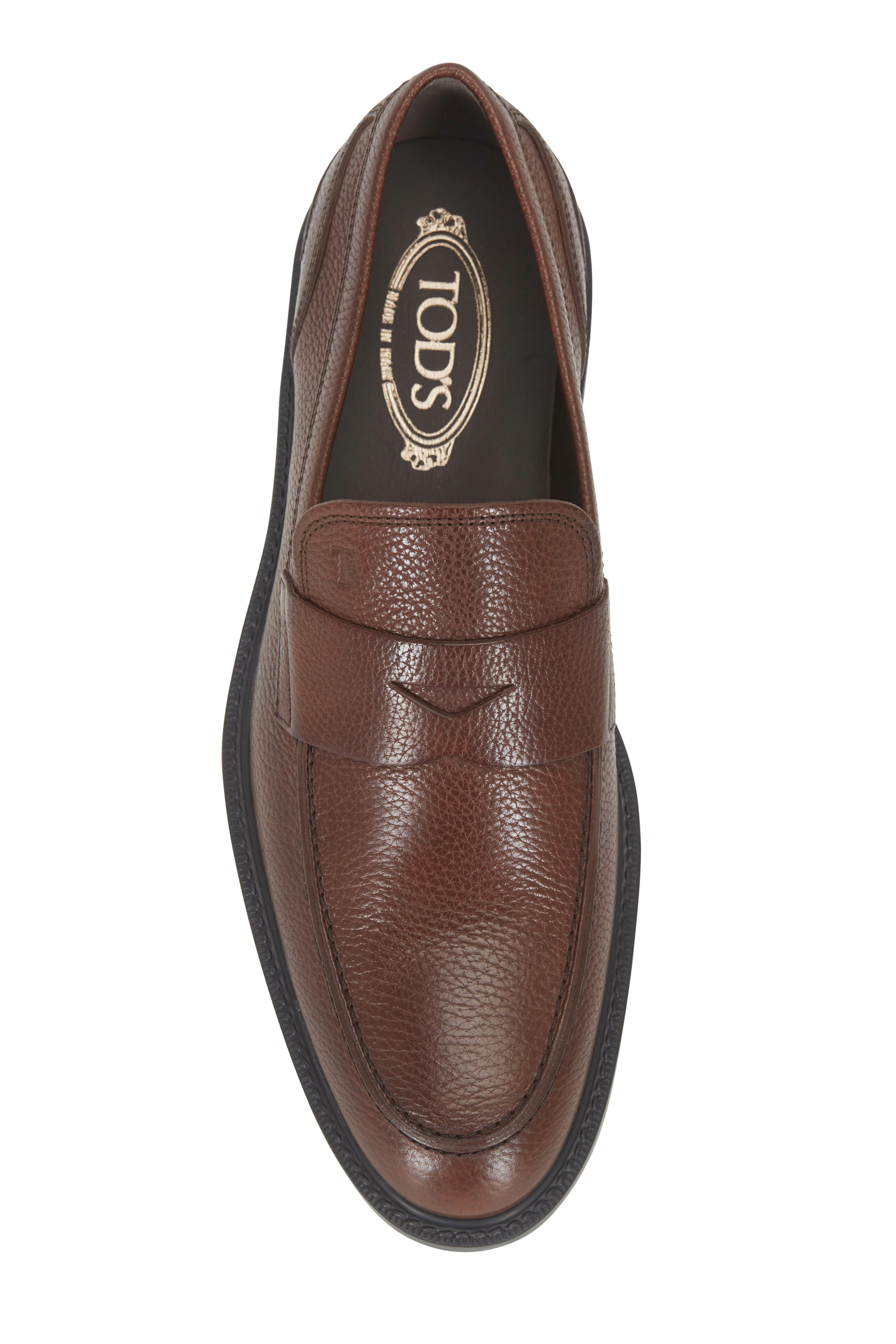 Tod's - New Boston Grained Leather Penny Loafer