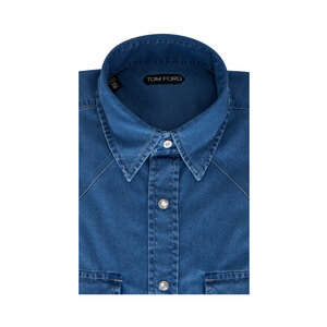 Tom Ford - Light Blue Denim Shirt | Mitchell Stores