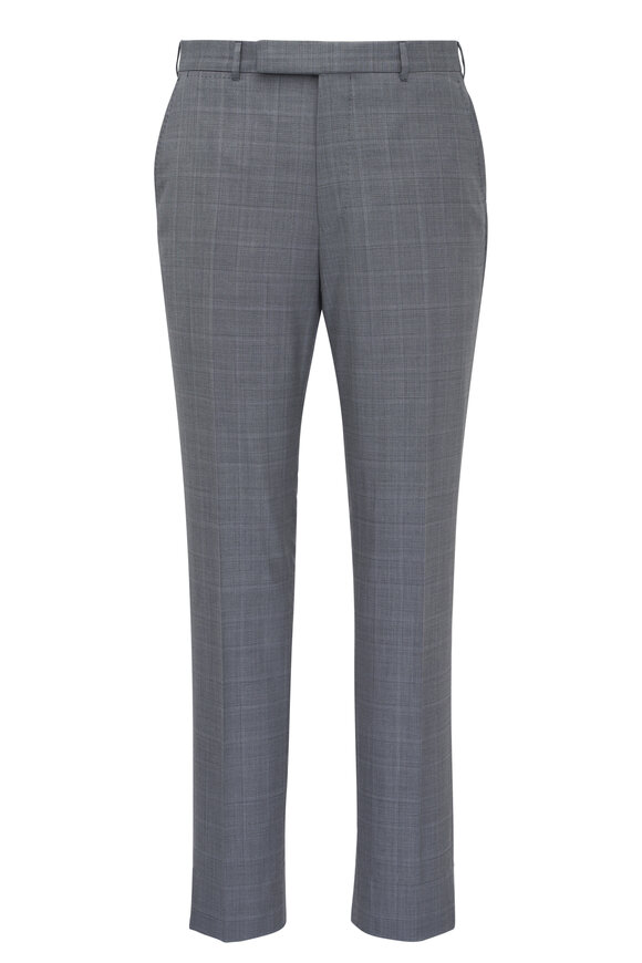 Zegna - Couture Medium Gray Plaid Suit