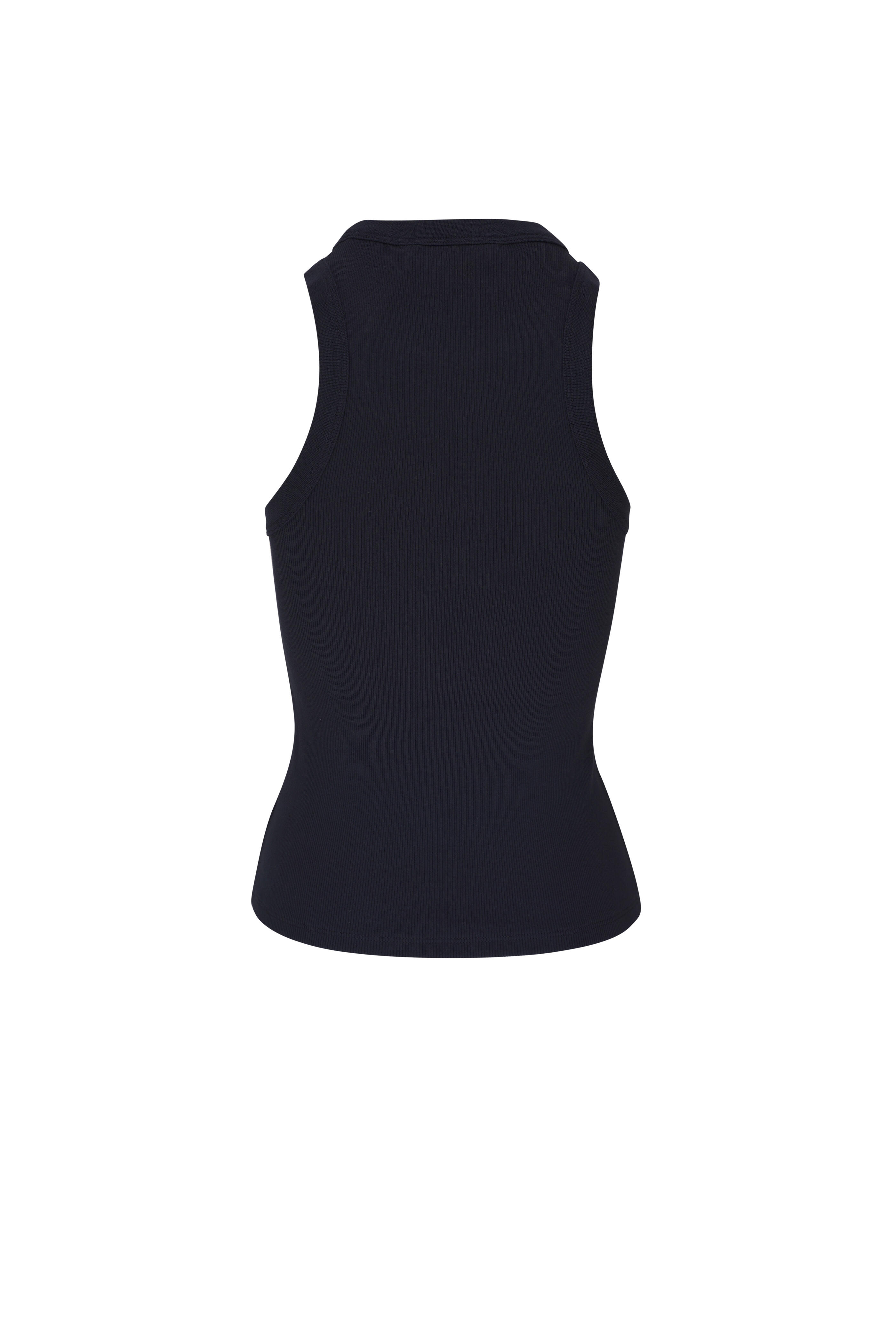 Veronica Beard - Jordyn Navy Cotton Ribbed Tank