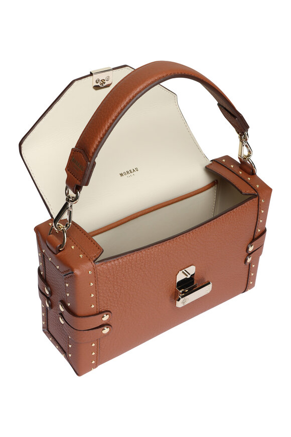 Moreau Paris Small Victoria Saddle Leather Top Handle Bag - view 4