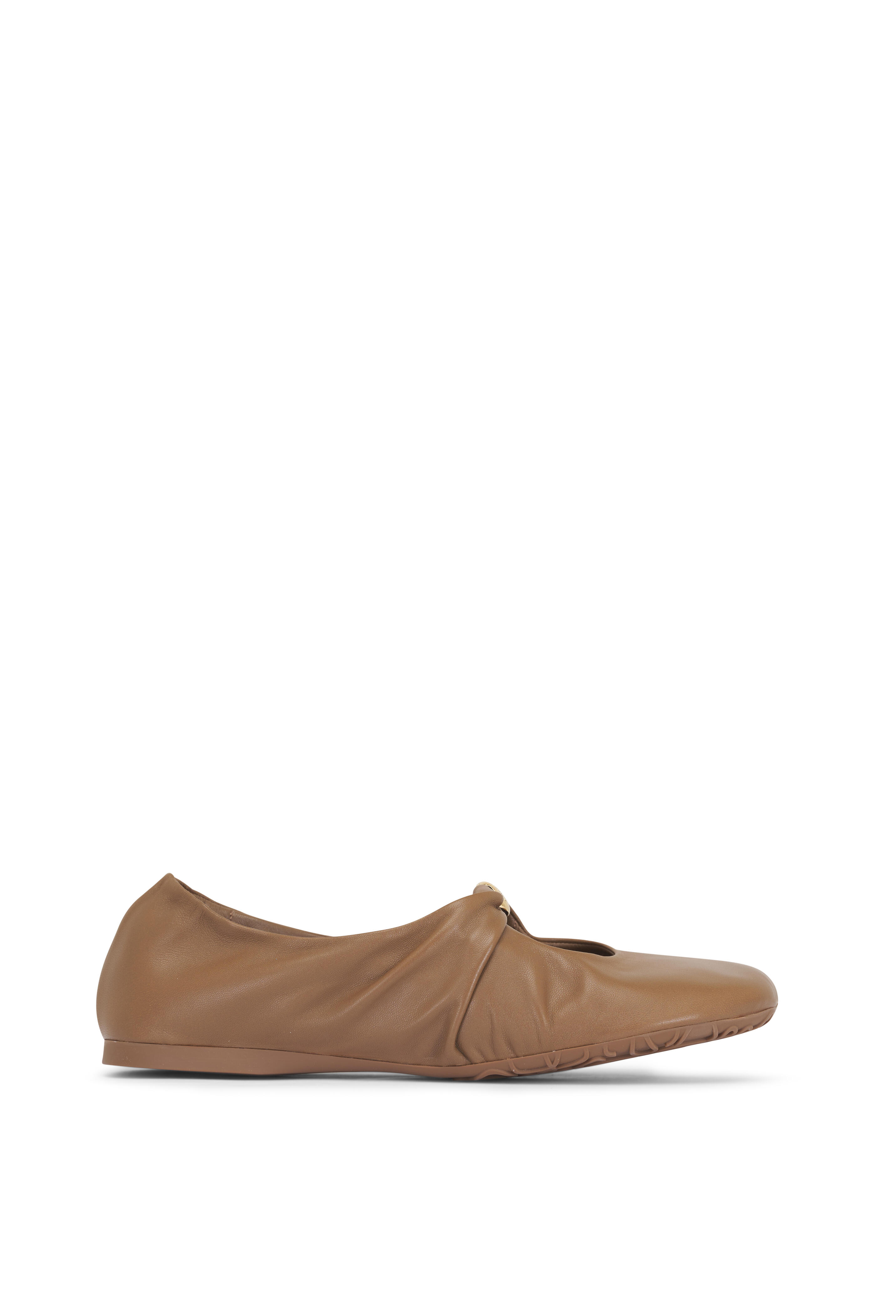 Loewe - Oak Soft Leather Ballerina Flat
