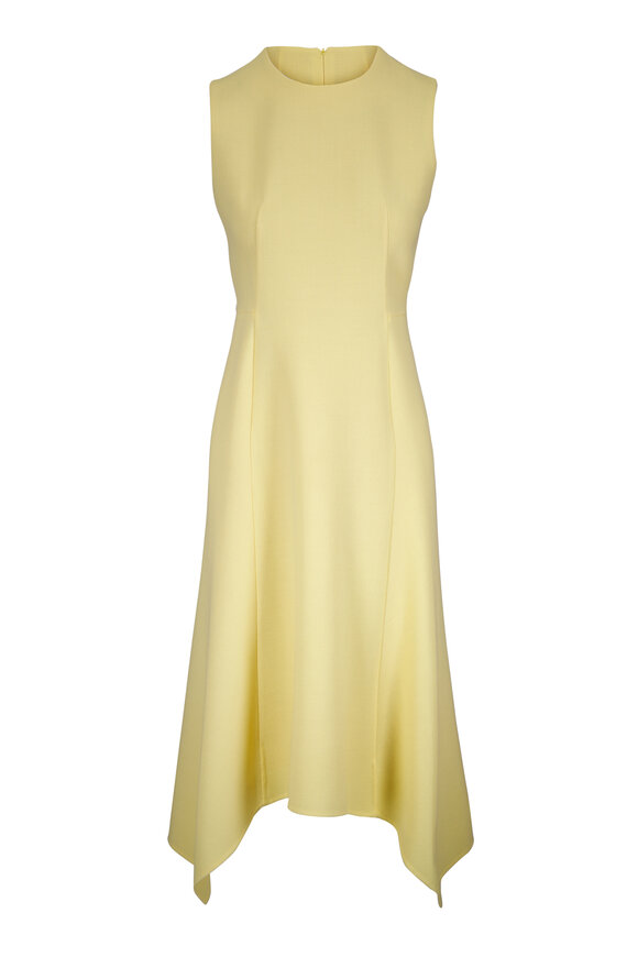 Akris Sun Wool Asymmetric Midi Dress