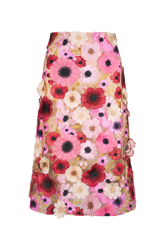 Dorothee Schumacher Blooming Meadow Multi Floral Midi Skirt - view 1