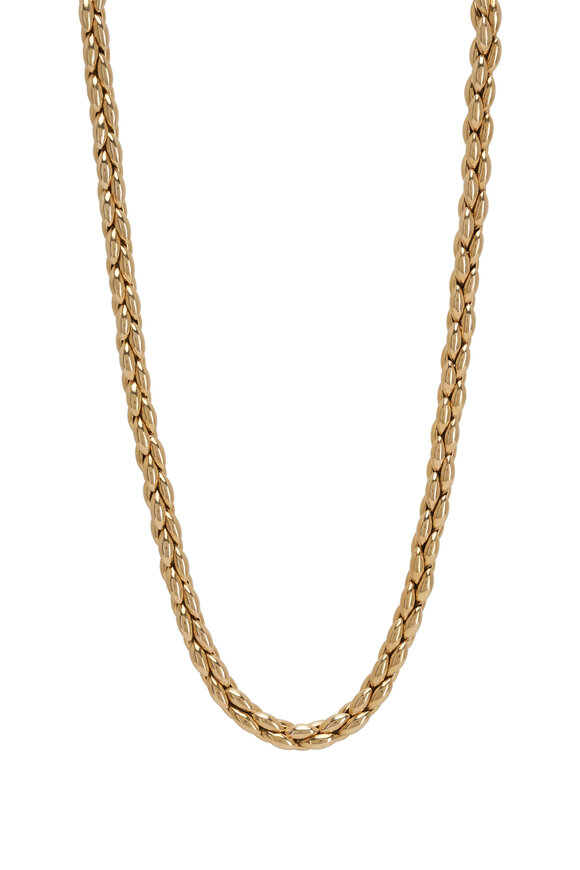 Estate Jewelry Yellow Gold Link Necklace