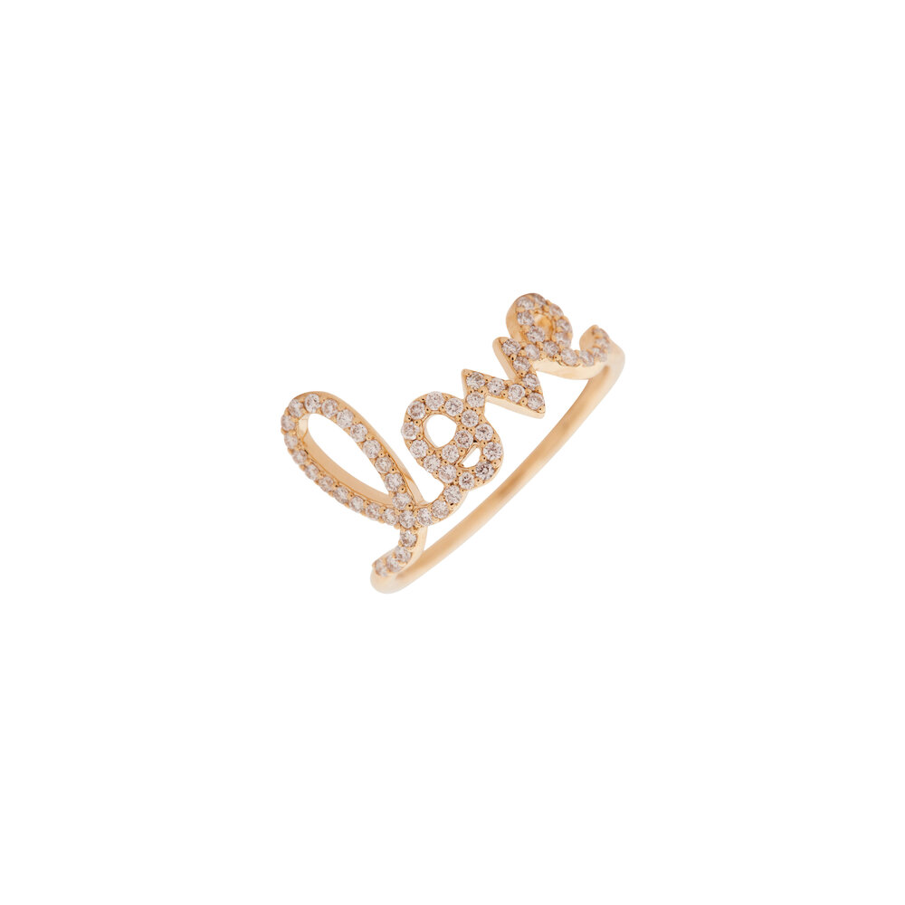 Sydney Evan - 18K Yellow Gold Script 