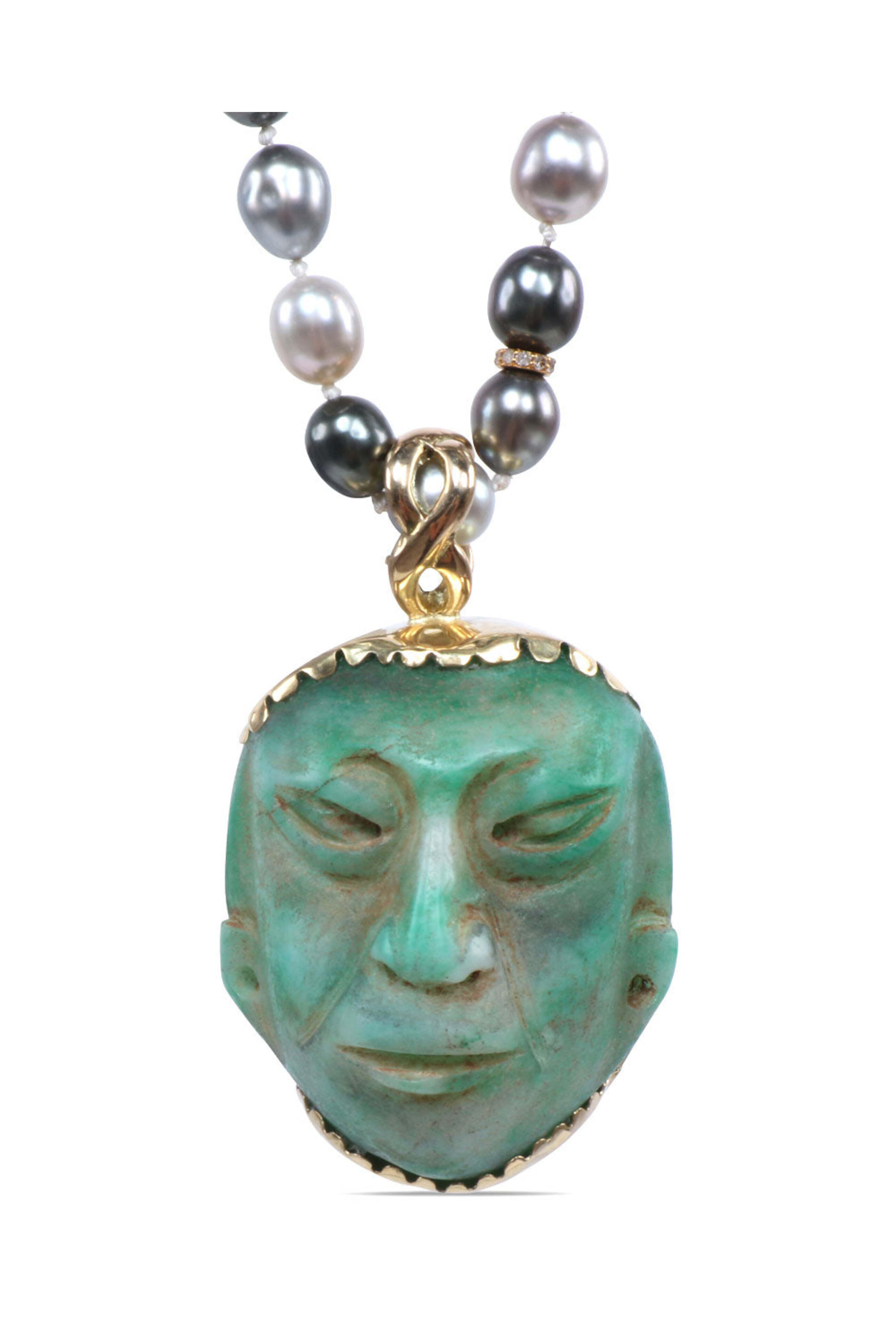 Ellen Hoffman - Ancient Jade Face Pendant