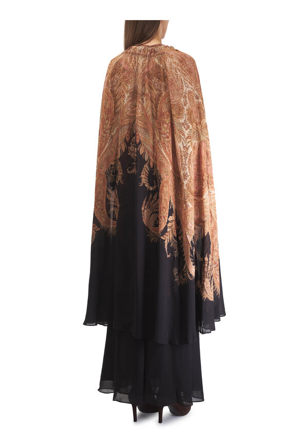 Zimmermann Hypnotic Black Paisley Print Maxi Dress - view 3