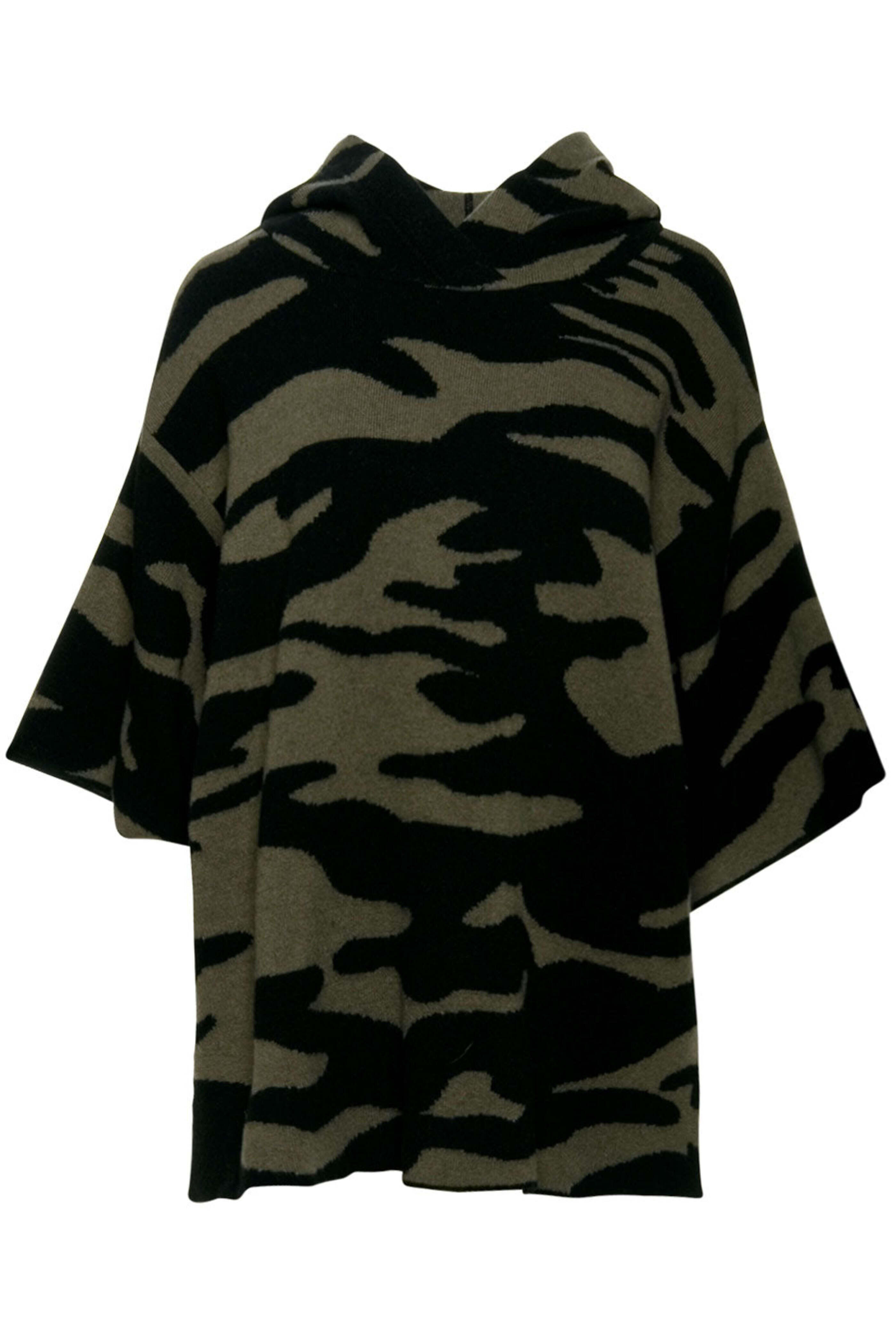 Nude - Military Camo Hooded Poncho