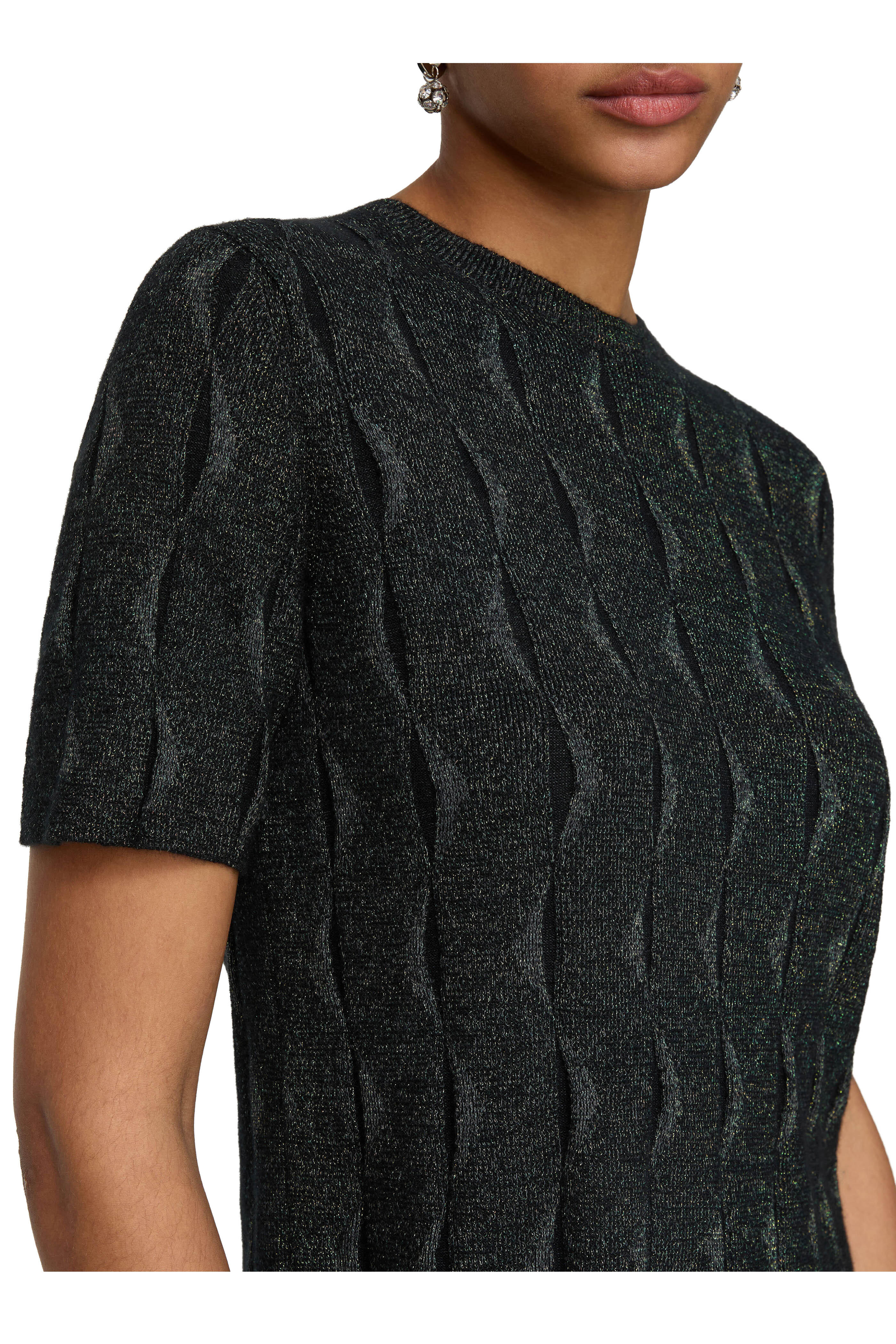Lafayette 148 New York - Black Multicolor Iridescent Sweater