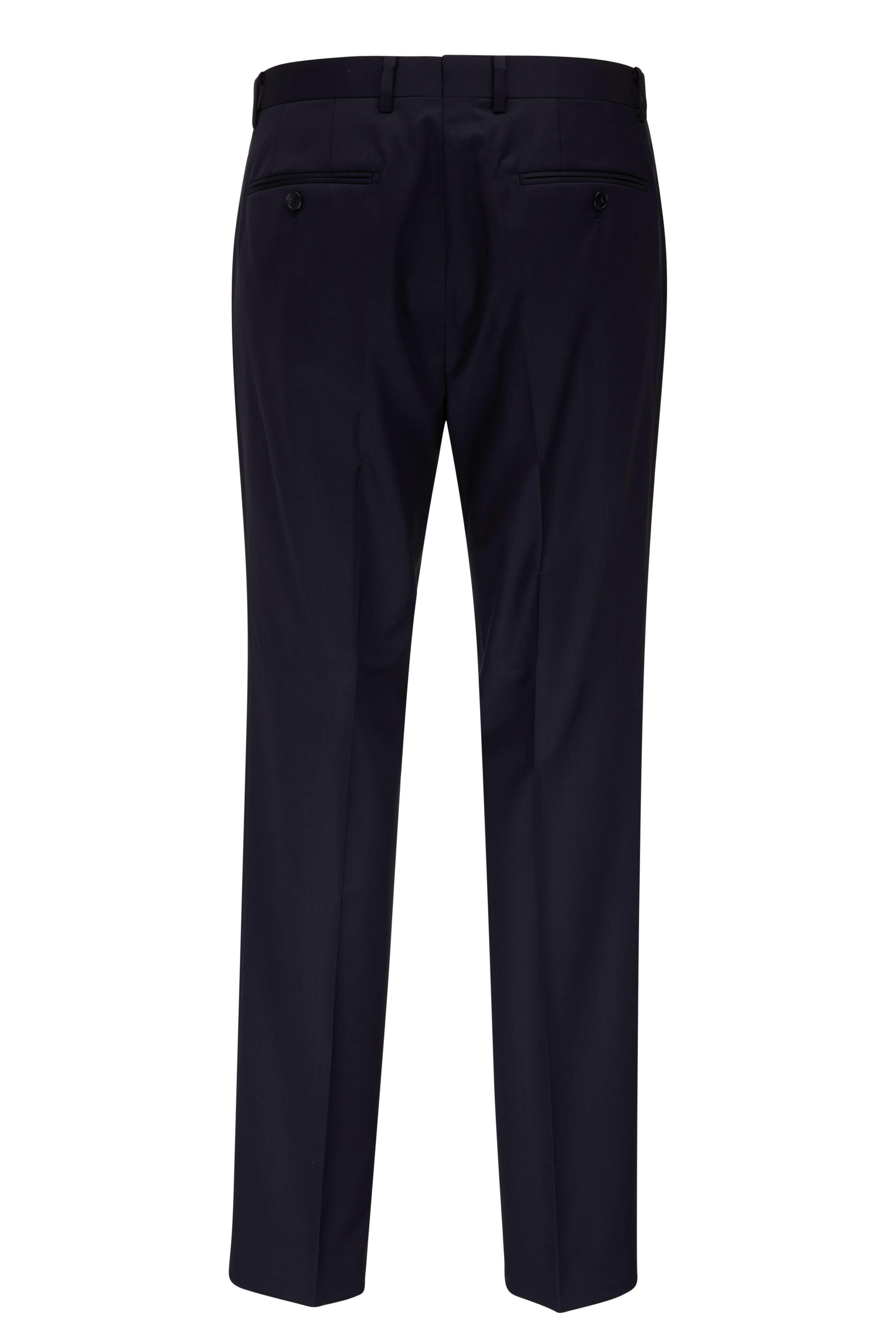 Atelier Munro - Solid Navy Stretch Wool Suit | Mitchell Stores