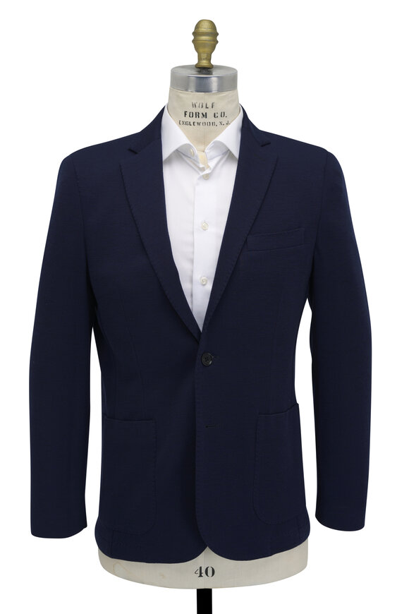 Maurizio Baldassari - Midnight Knit Wool Jersey Sportcoat