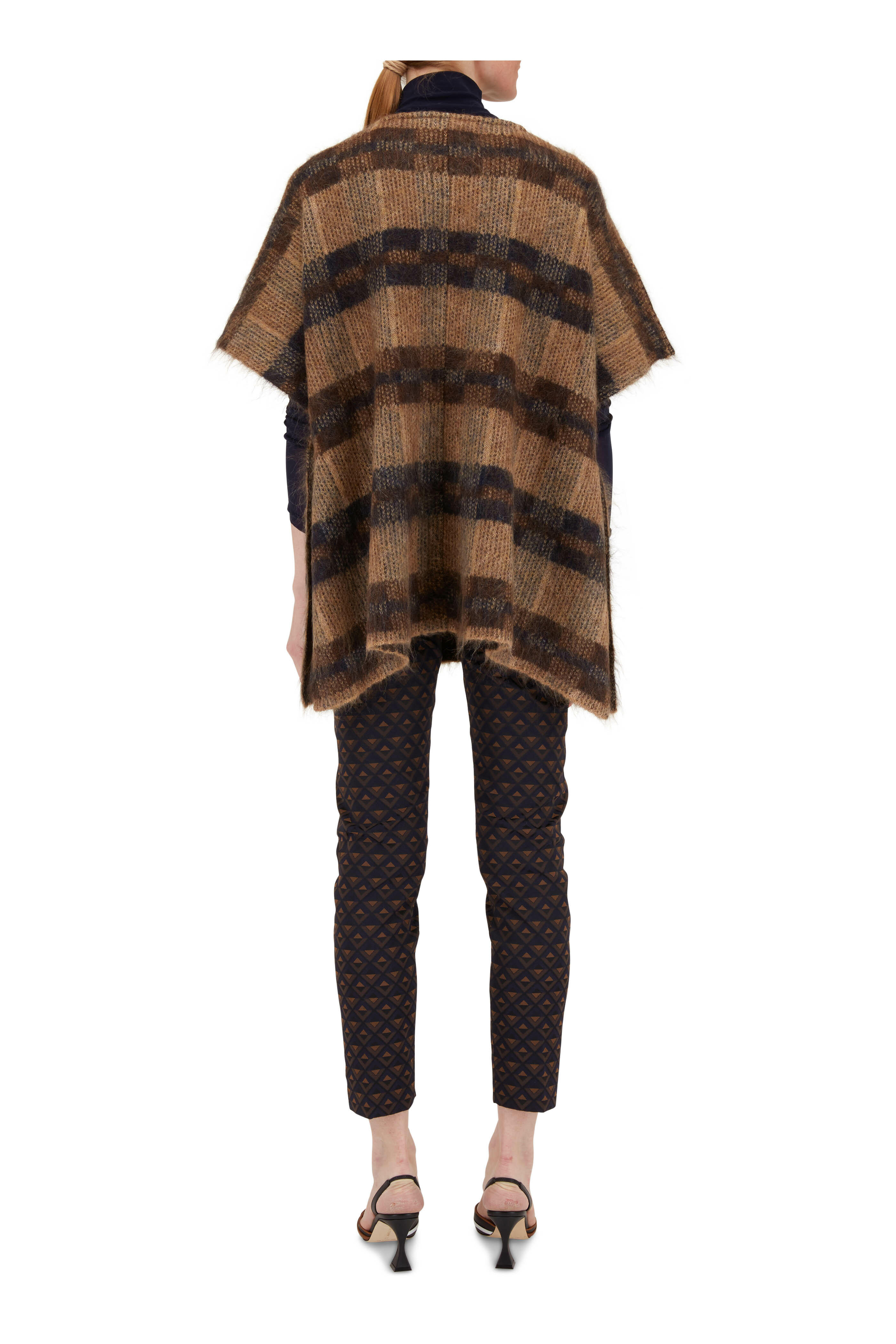 D.Exterior - Mocha Plaid Kimono Vest