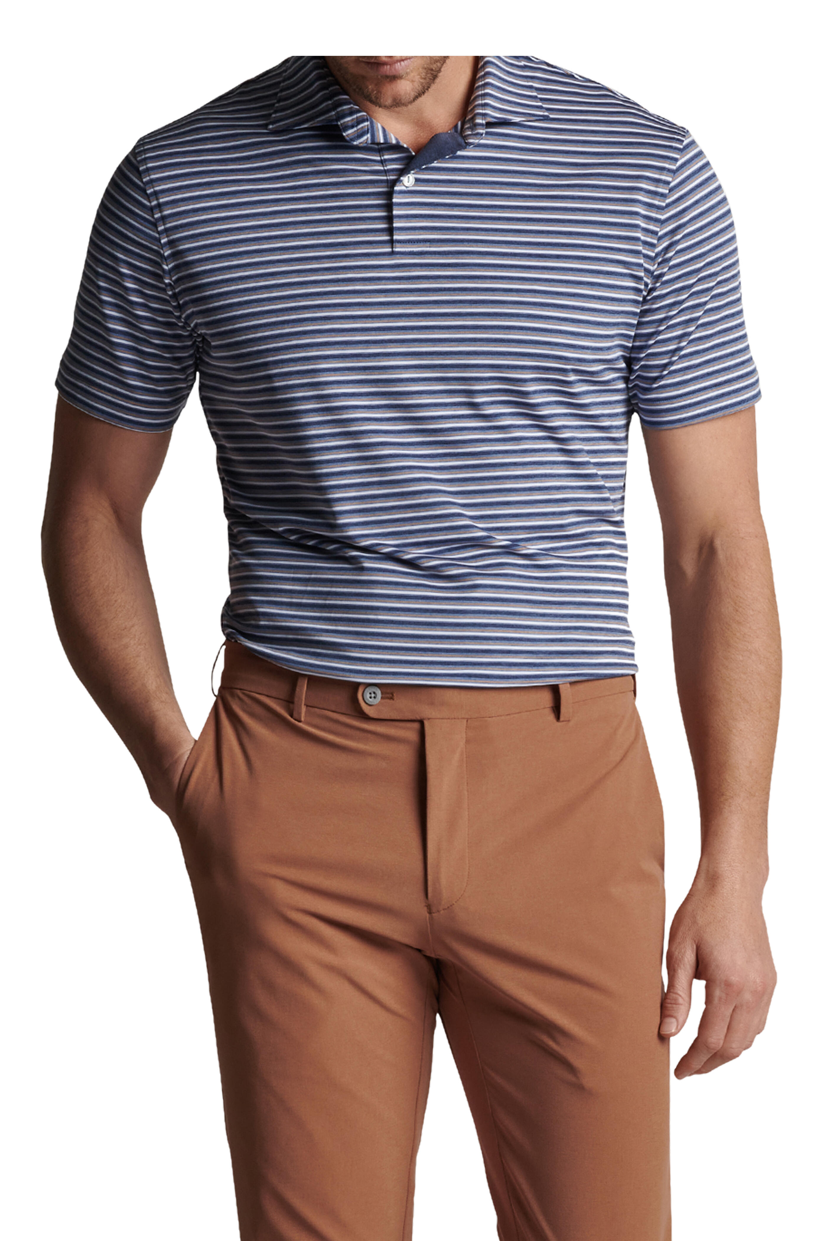 Peter Millar - Rees Star Dust Performance Jersey Polo - view 4