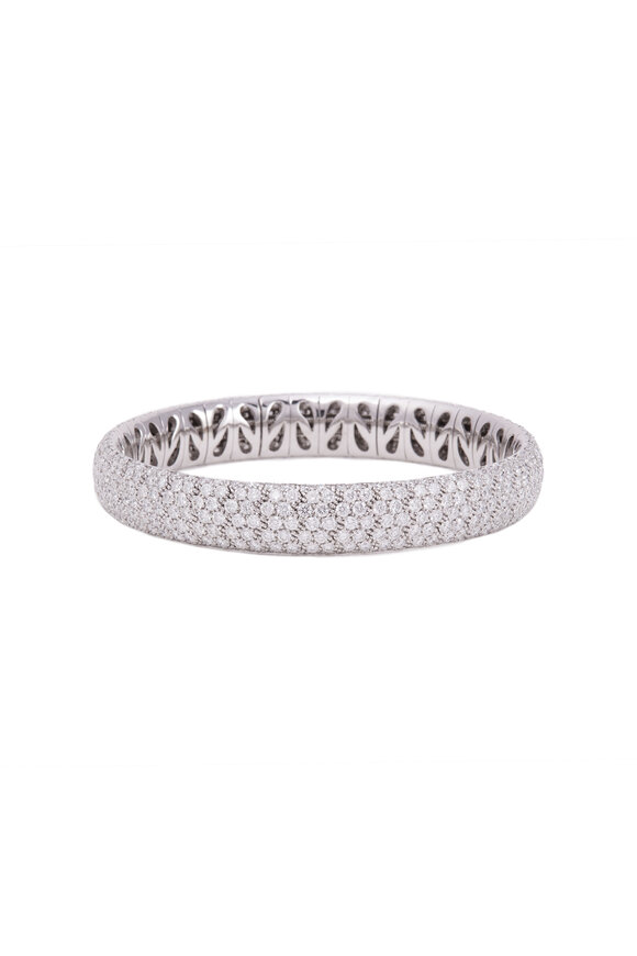 Sidney Garber - Pavé Diamond Smooth Stretch Bracelet