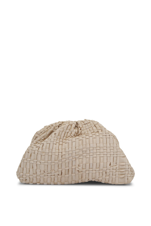 Maria La Rosa - Game Natural Woven Ribbon Clutch 