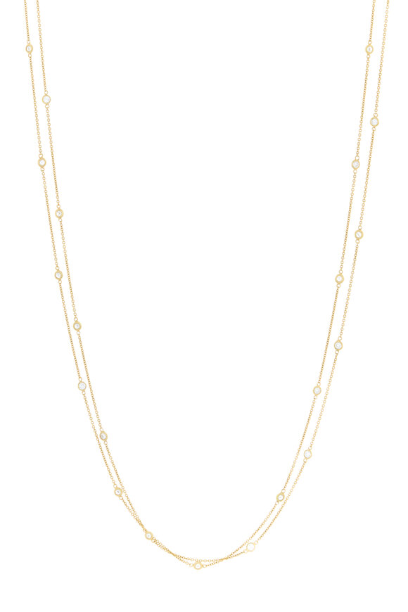 Renee Lewis - Gold Two Chain Diamond Necklace