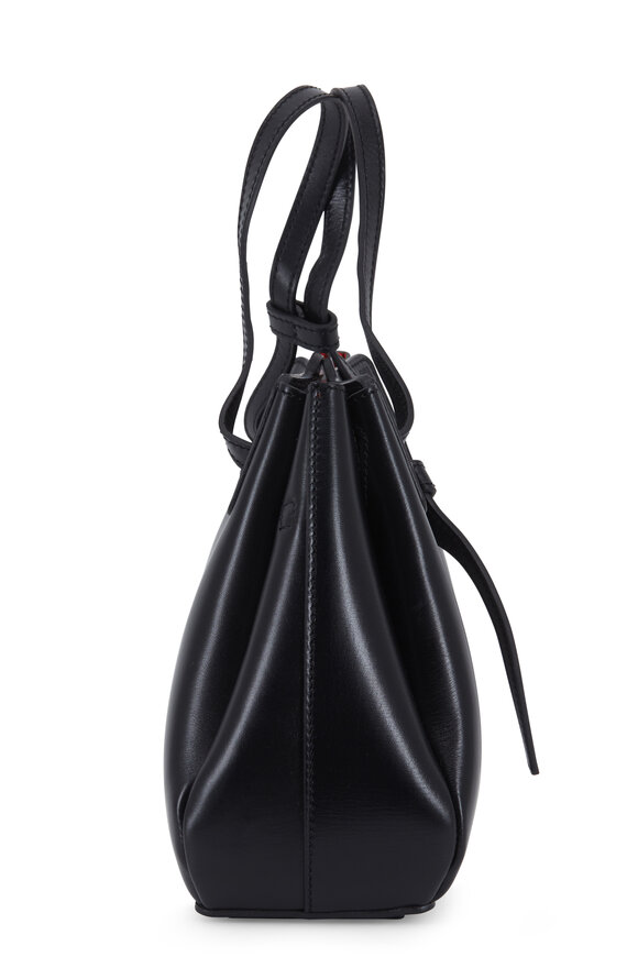 Loewe Lazo Black Glossy Leather Mini Bag - view 4