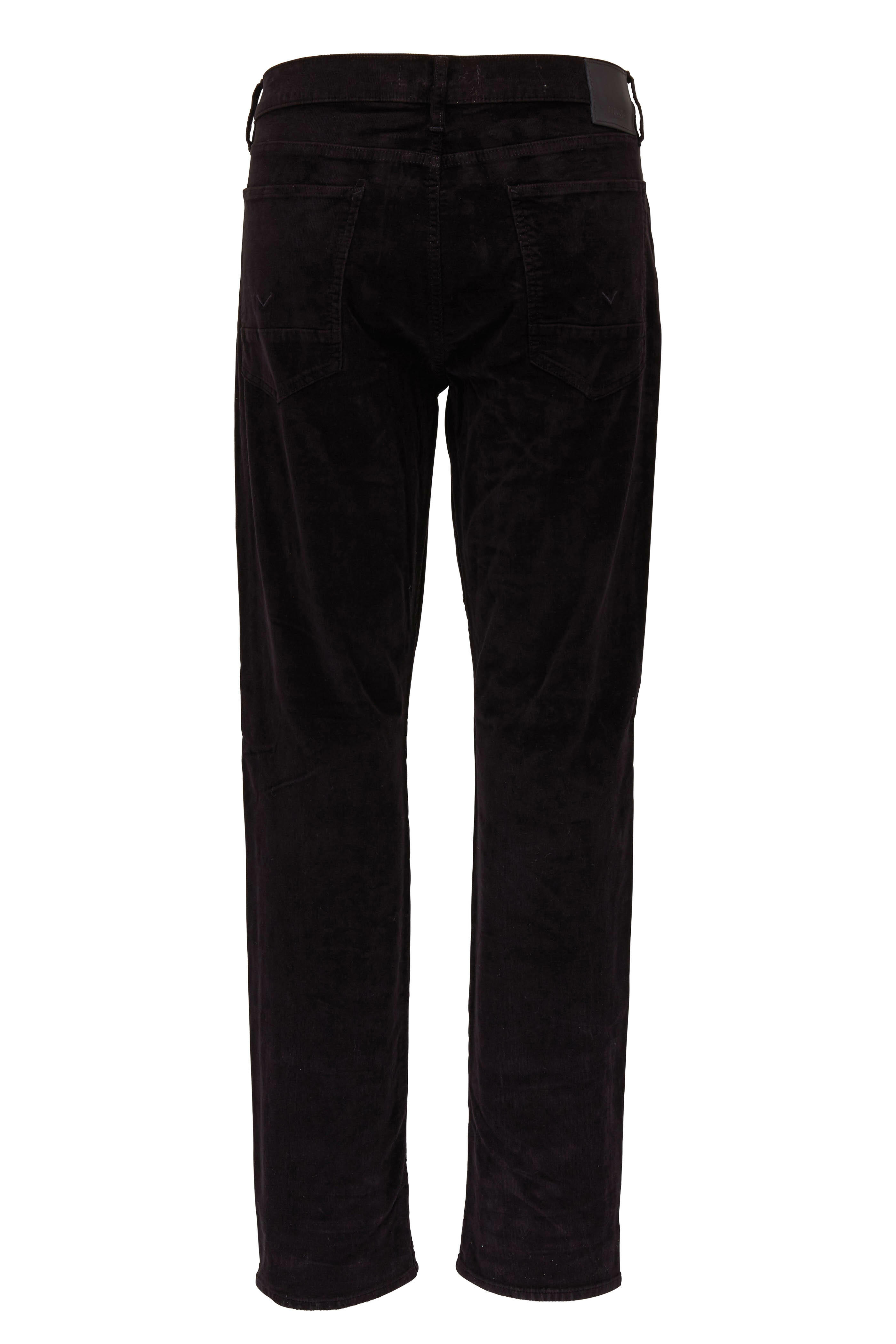 Hudson - Blake Black Slim Straight Corduroy Jean